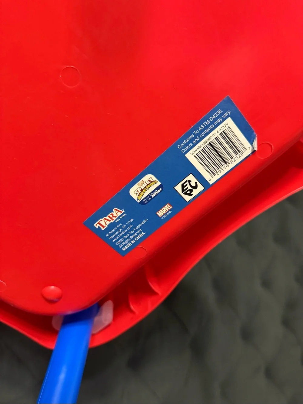 Kids Red and Blue Activity Table - Compact Play Surface